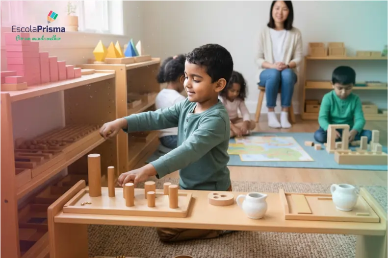 liberdade de escolha no método montessori - o motor da motivação na escola prisma
