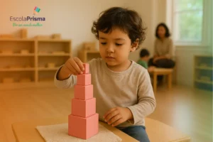o mundo na ponta dos dedos - a educação dos sentidos e a magia dos materiais montessori na escola prisma