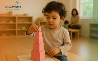 O Mundo na Ponta dos Dedos: A Educação dos Sentidos e a Magia dos Materiais Montessori na Escola Prisma